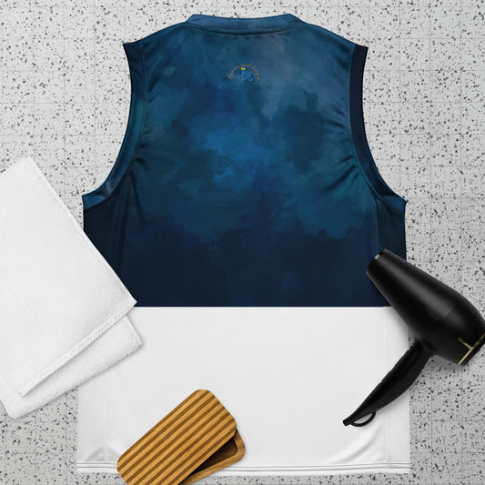 Recycled unisex basketball jersey