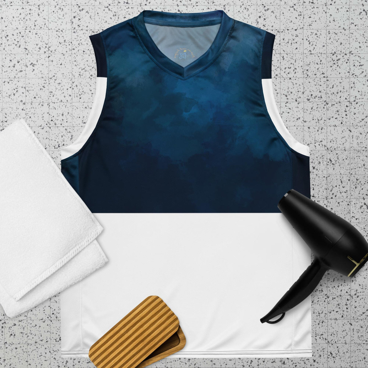 Recycled unisex basketball jersey