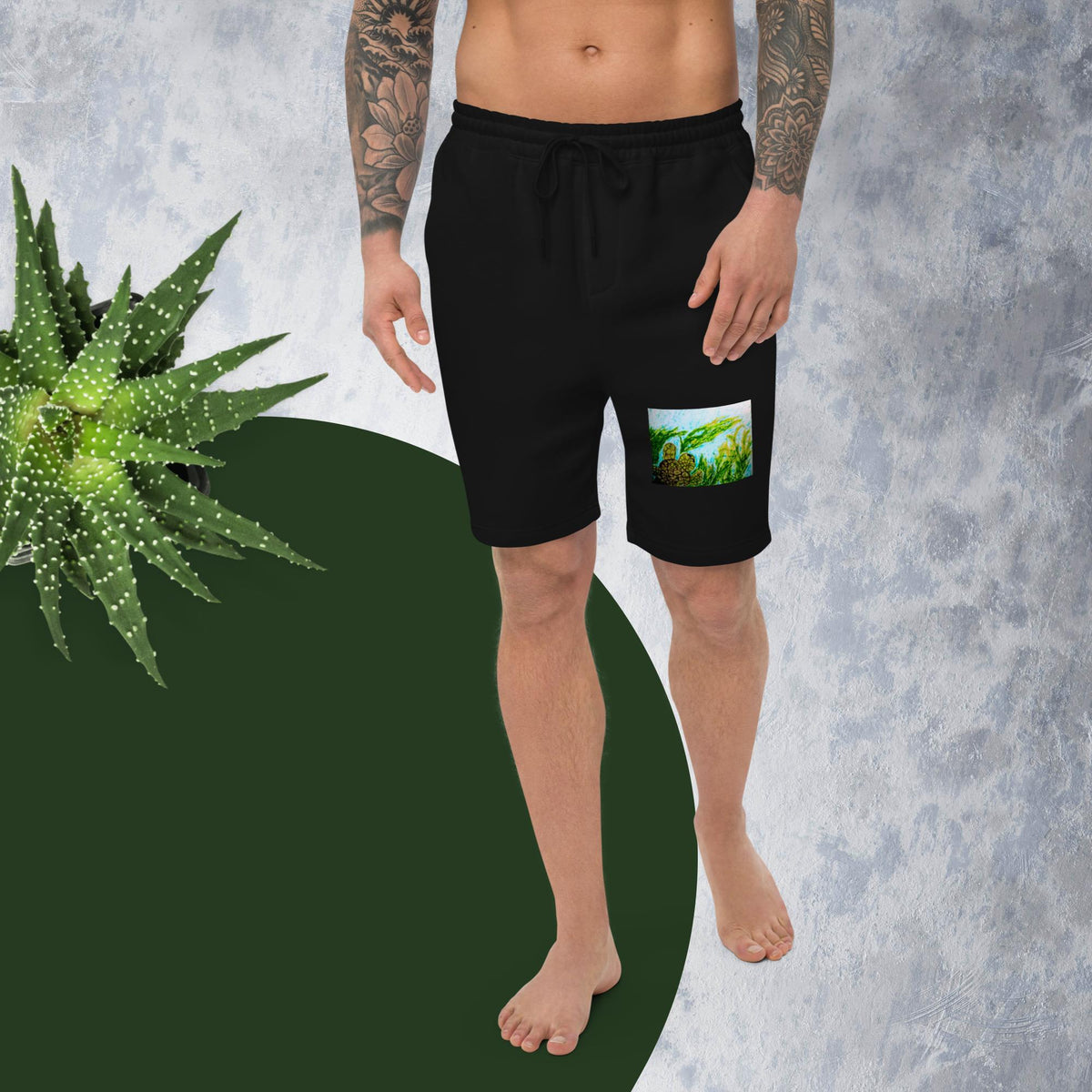 Men's fleece shorts