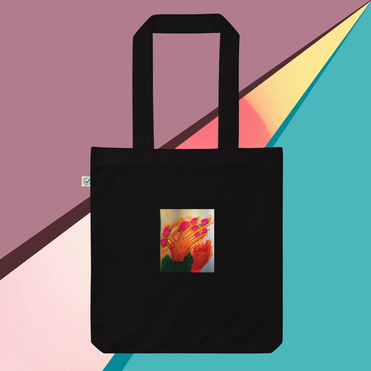 Organic fashion tote bag