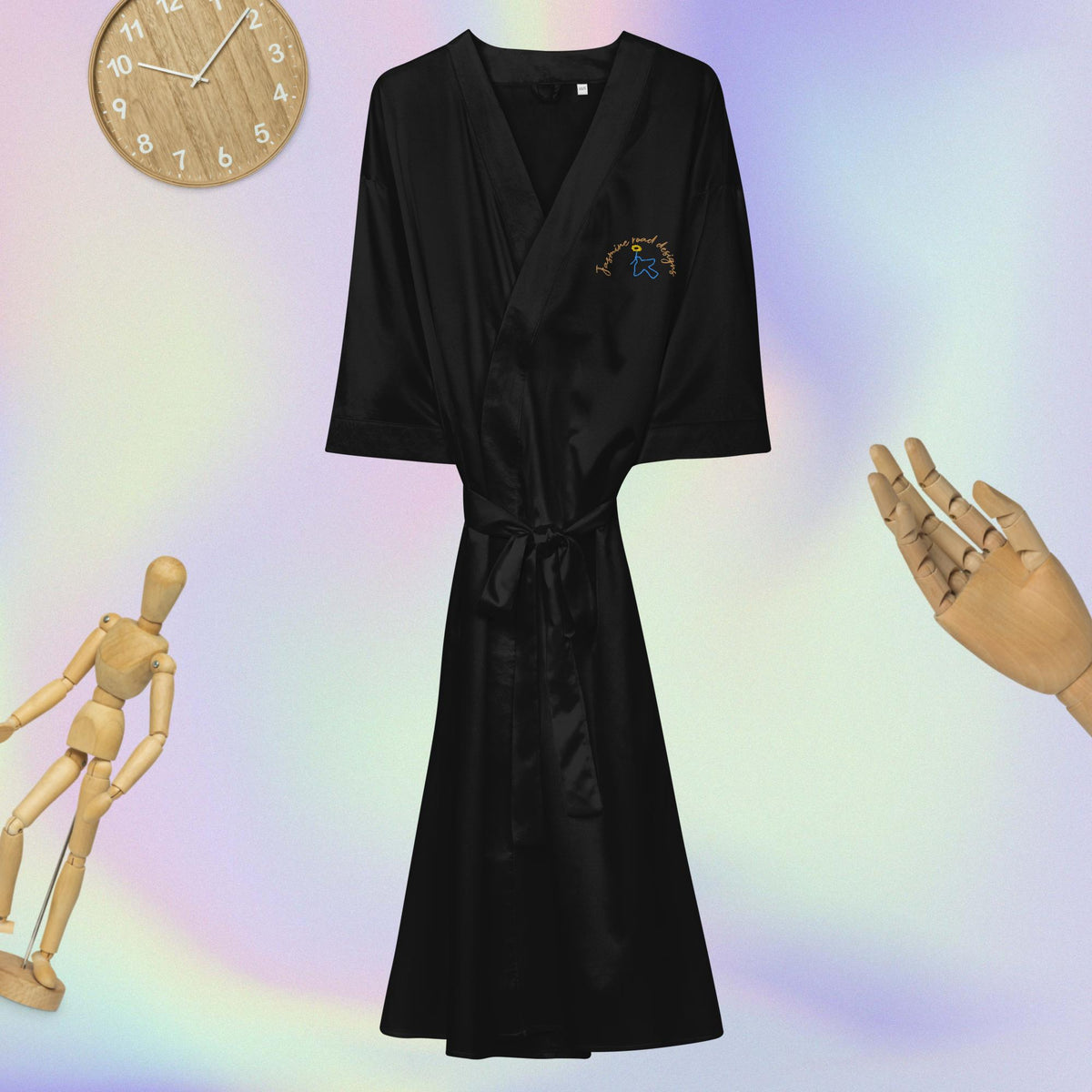 Satin robe