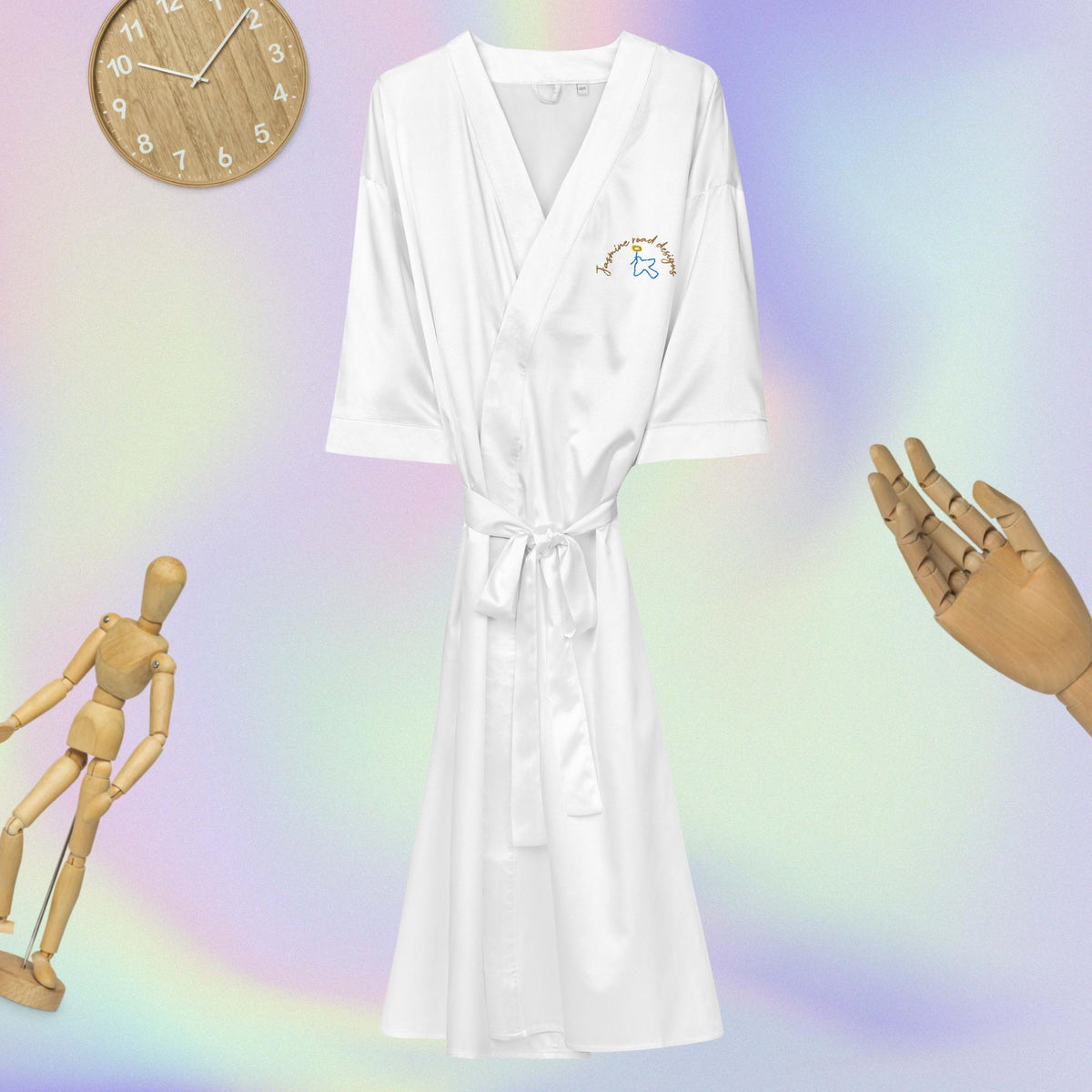 Satin robe