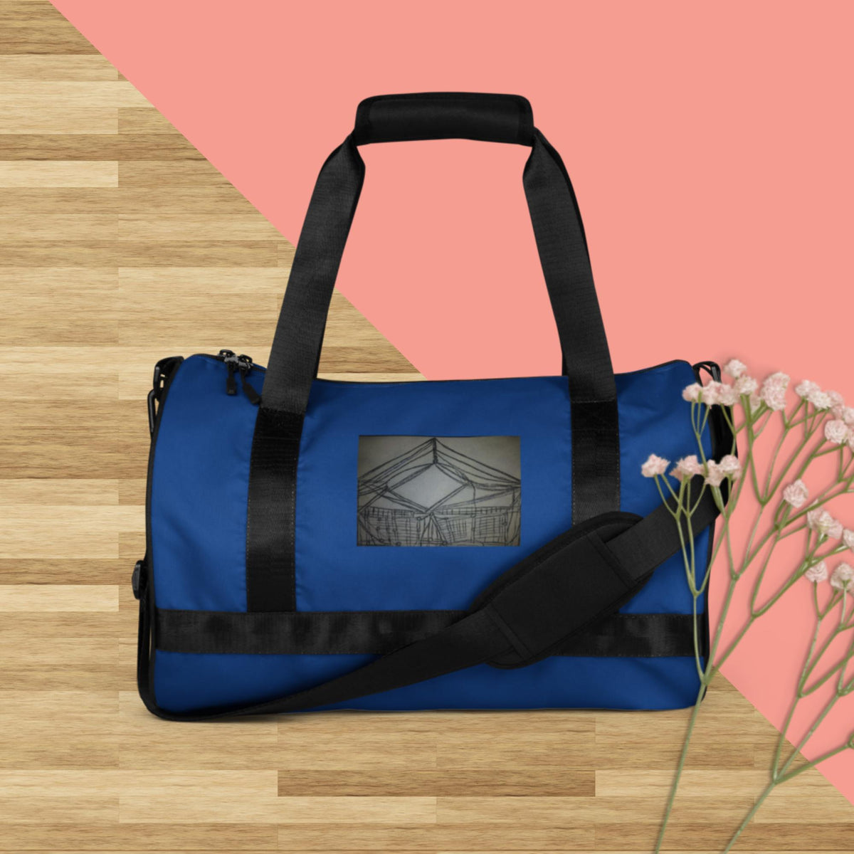 All-over print gym bag
