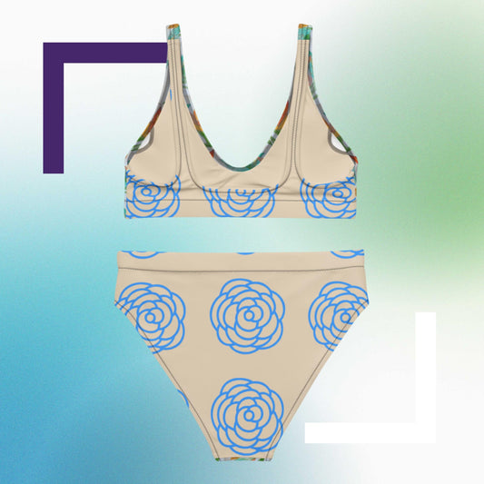 Recycled high-waisted bikini