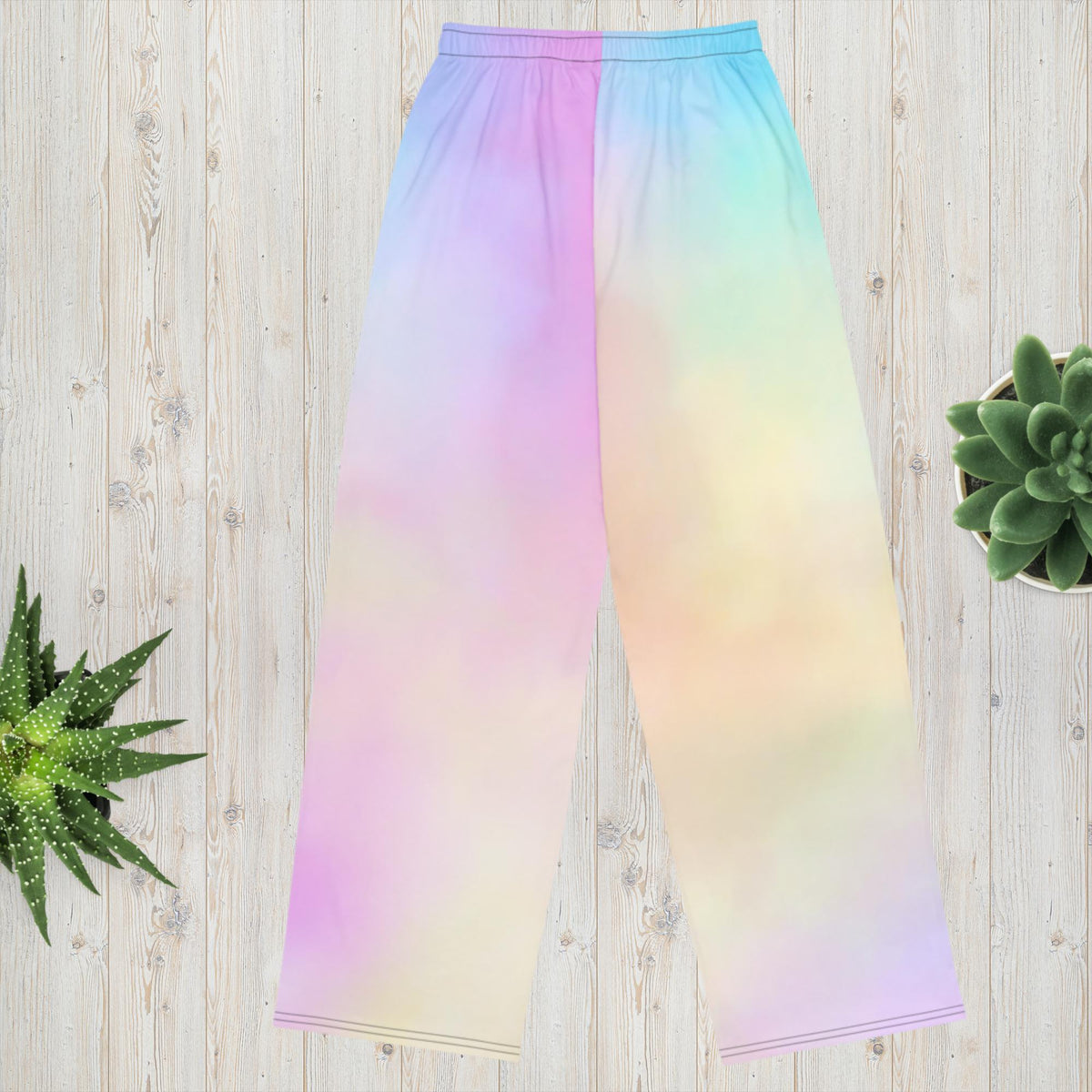 All-over print unisex wide-leg pants