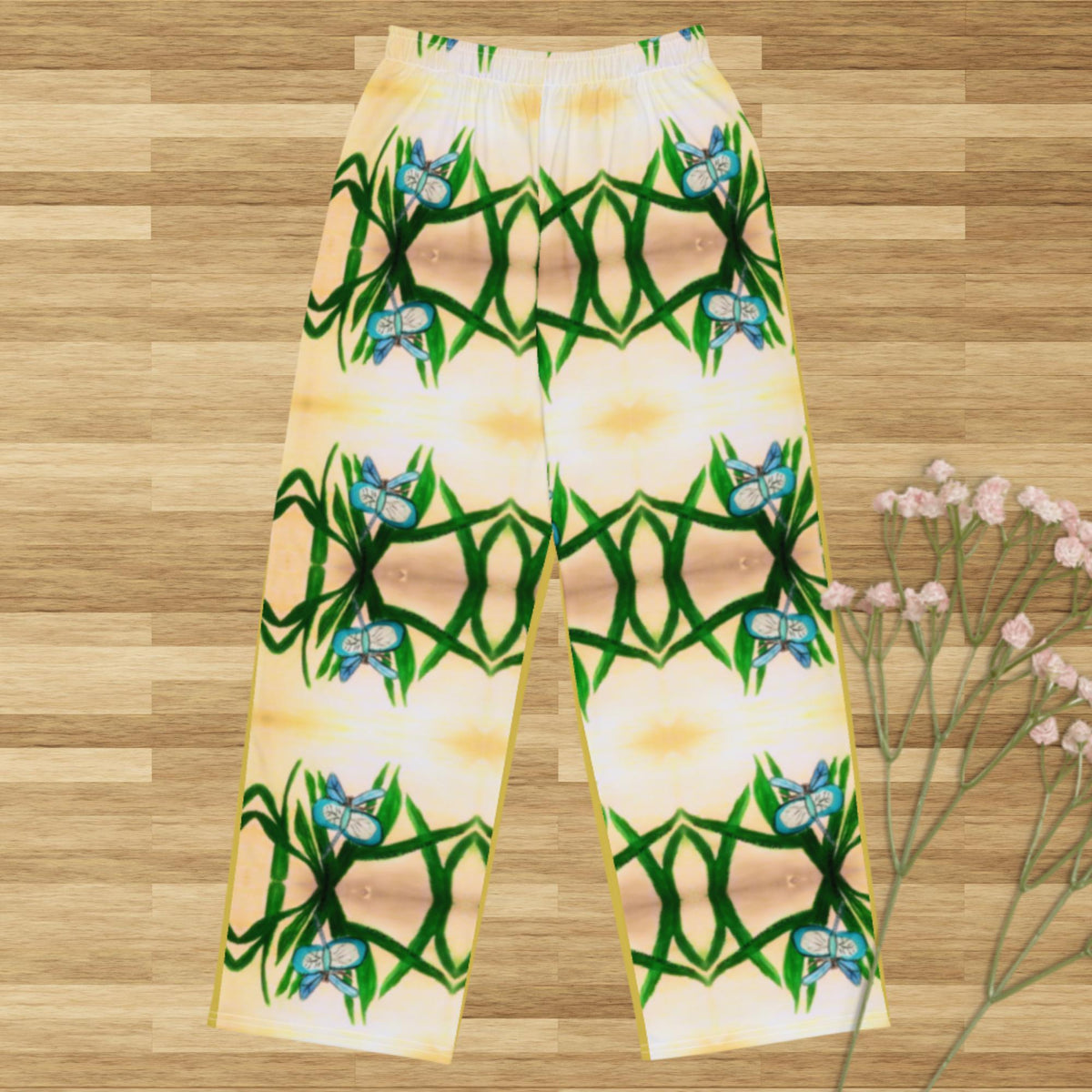 All-over print unisex wide-leg pants