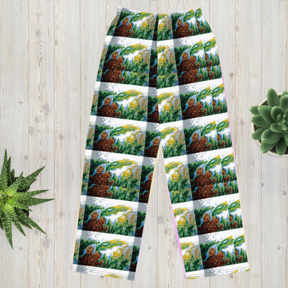 All-over print unisex wide-leg pants