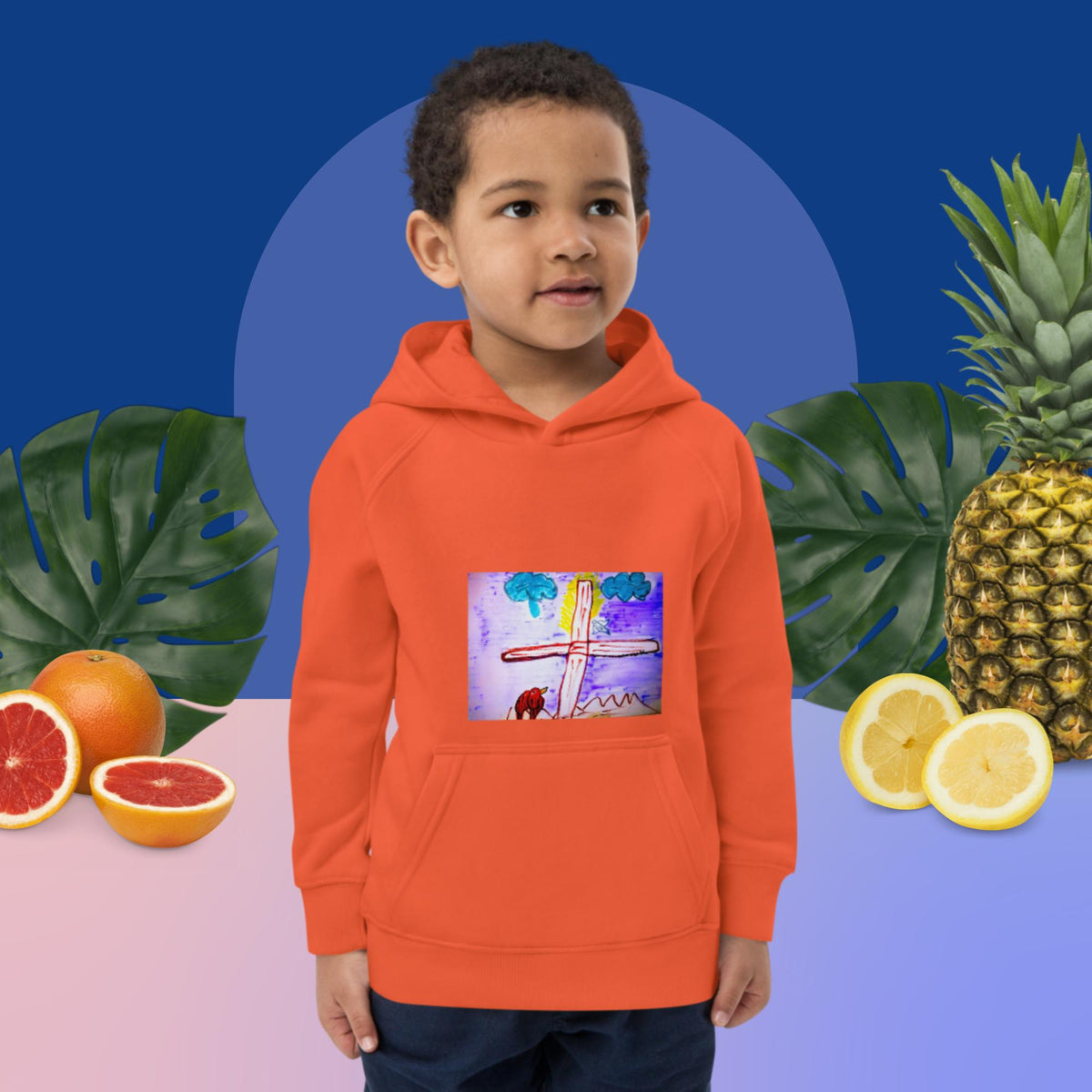 Öko-Kapuzenpullover für Kinder