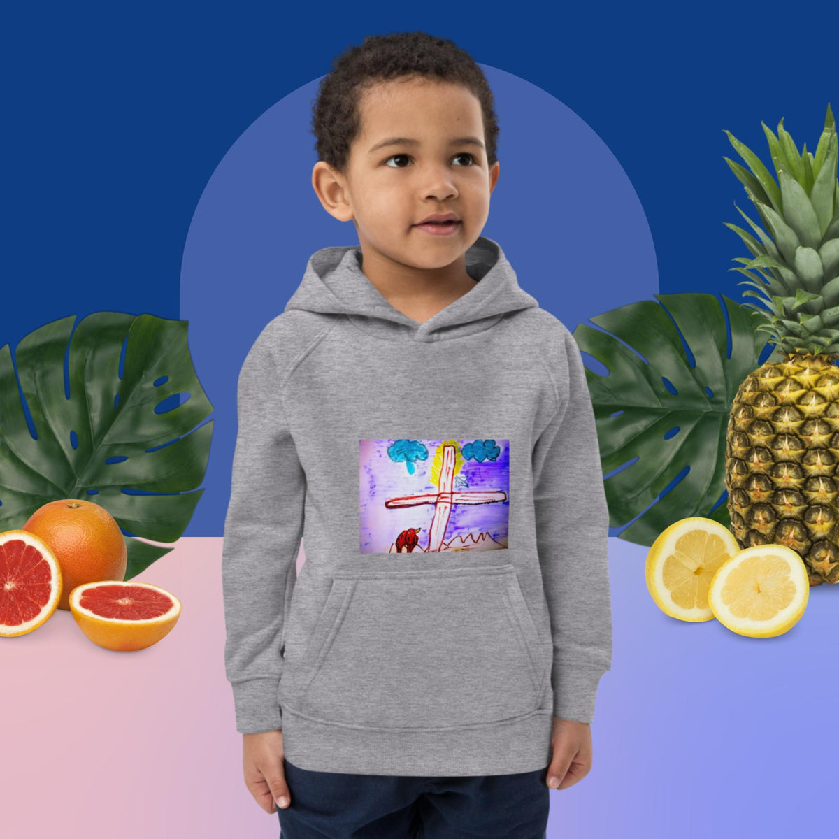 Öko-Kapuzenpullover für Kinder