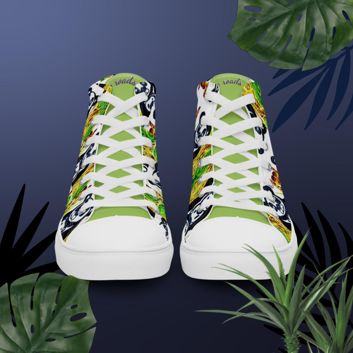Men’s high top canvas shoes