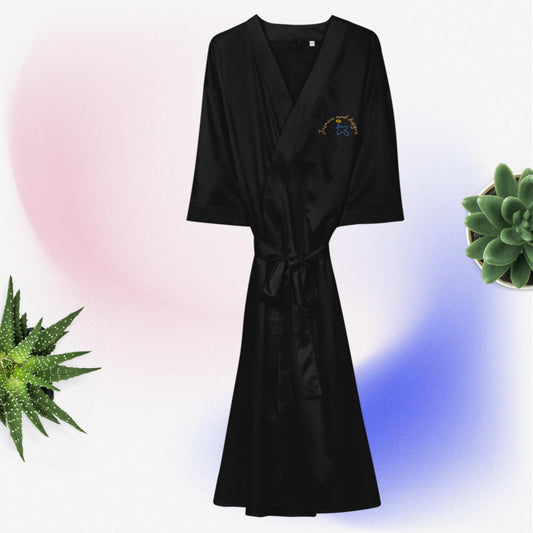 Satin robe