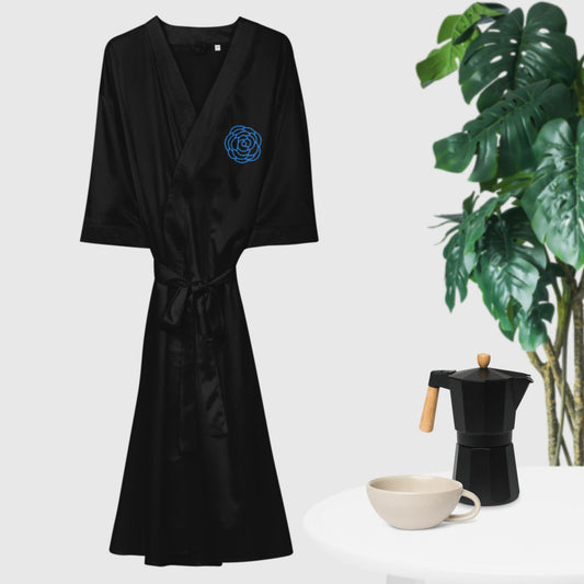 Satin robe