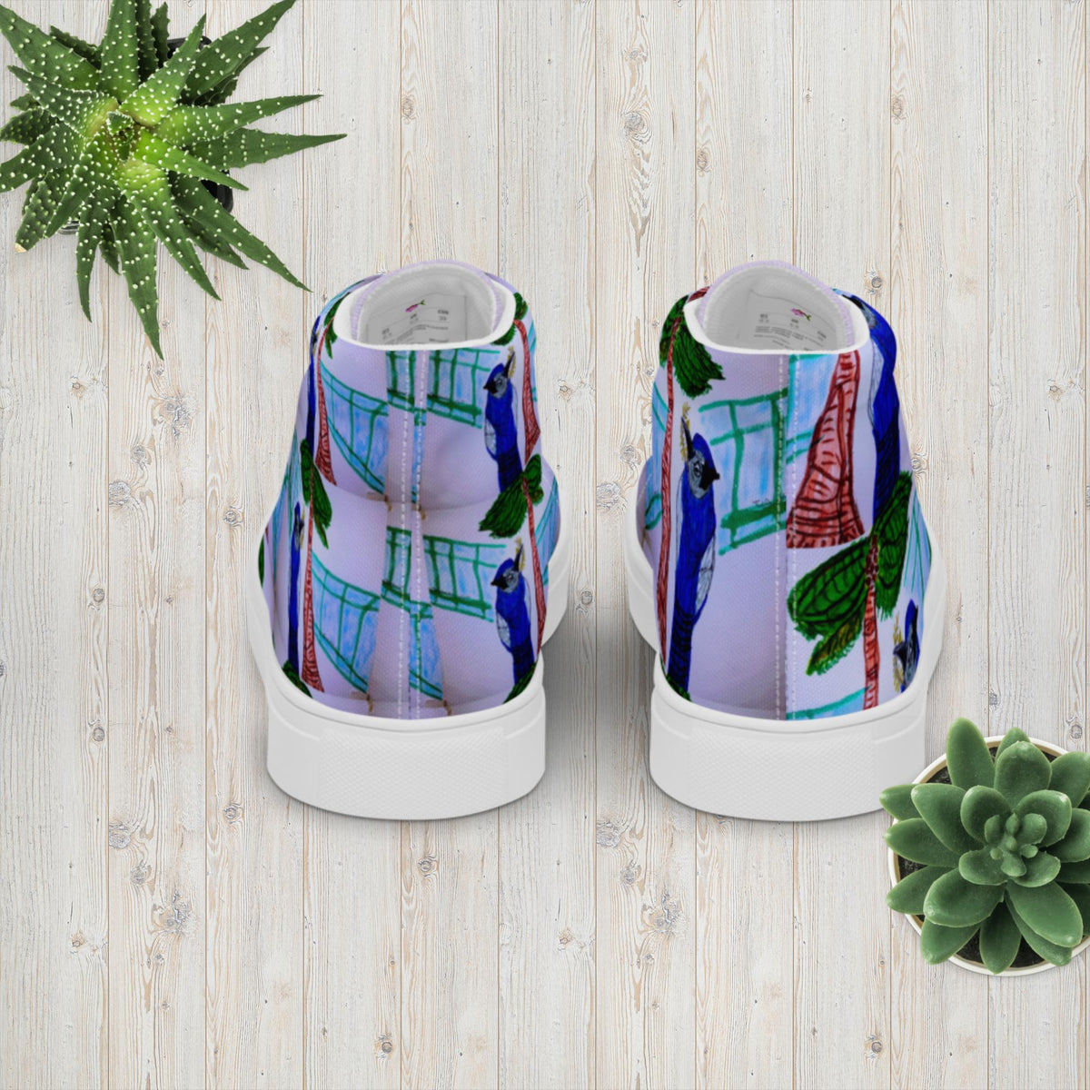 Women’s high top canvas shoes